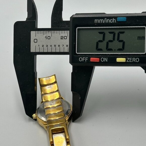 3/$30 Armitron Watch Women Gold Tone Crystal Bezel Round 22MM Dial 6.25" - Picture 12 of 14